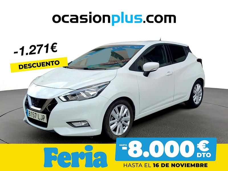 Blanco Usado 2020 Nissan Micra Acenta Utilitario | 13.990 € (Precio justo) - Imagen 1/4