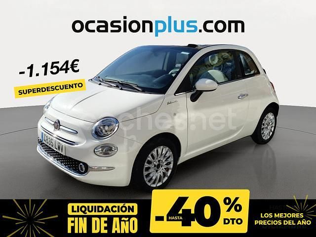 Blanco Usado 2022 Fiat 500C Dolcevita Descapotable | 12.590 € (Precio justo) - Imagen 1/4