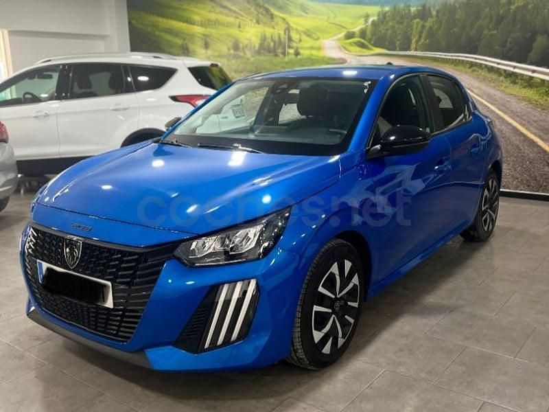 Usado Peugeot 208 Active 100 CV (73 kW) 2024 Azul Utilitario
