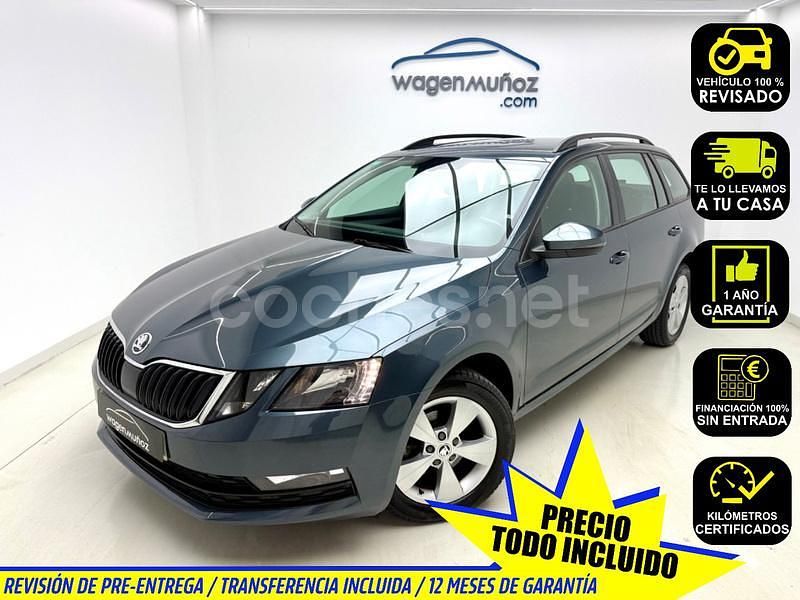 Gris / plata Usado 2019 Skoda Octavia Ambition Familiar | 14.999 € (Precio justo) - Imagen 1/4