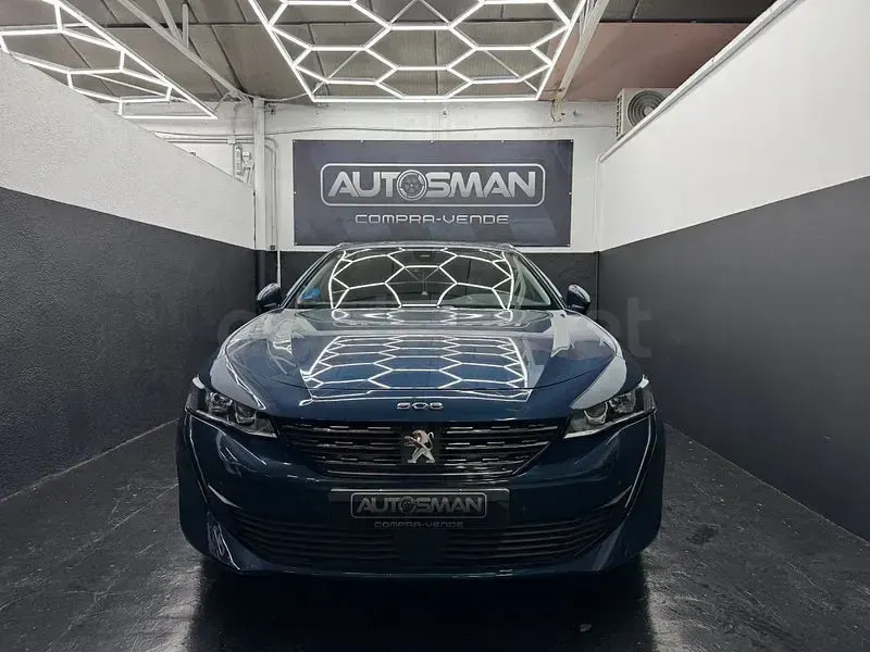 Usado Peugeot 508 Allure 225 CV (165 kW) 2021 Azul Familiar