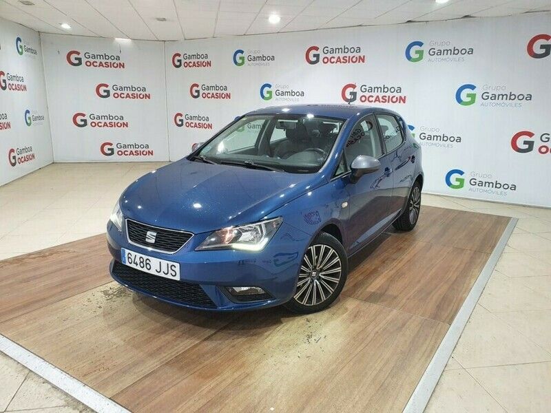Usado Seat Ibiza Style 90 CV (66 kW) 2015 Azul Berlina