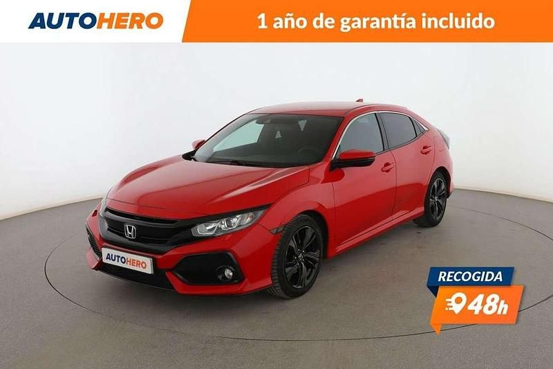 Rojo Usado 2018 Honda Civic Elegance Berlina | 17.499 € (Precio justo) - Imagen 1/3