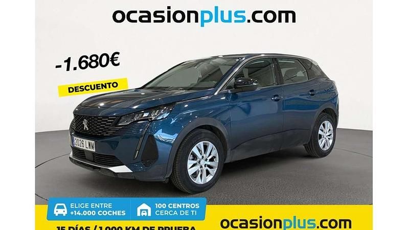 Azul Usado 2022 Peugeot 3008 Active Monovolumen | 16.810 € (Buen precio) - Imagen 1/4