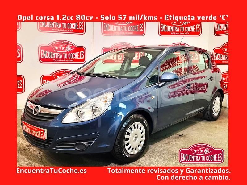 Azul Usado 2009 Opel Corsa Essentia Berlina | 6890 € (Un poco caro) - Imagen 1/4