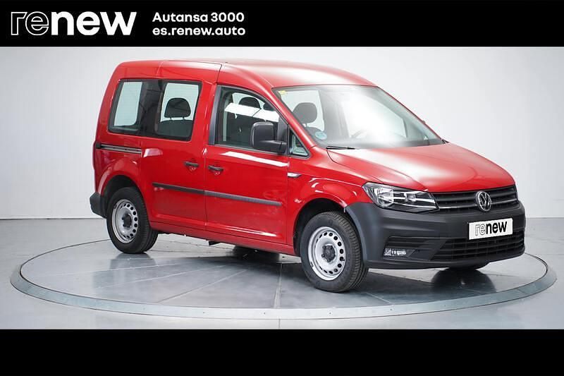 Usado VW Caddy Business 102 CV (75 kW) 2020 Rojo cola/2000 Monovolumen