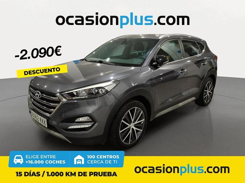 Gris / plata Usado 2018 Hyundai Tucson GO! SUV | 19.590 € (Buen precio) - Imagen 1/4