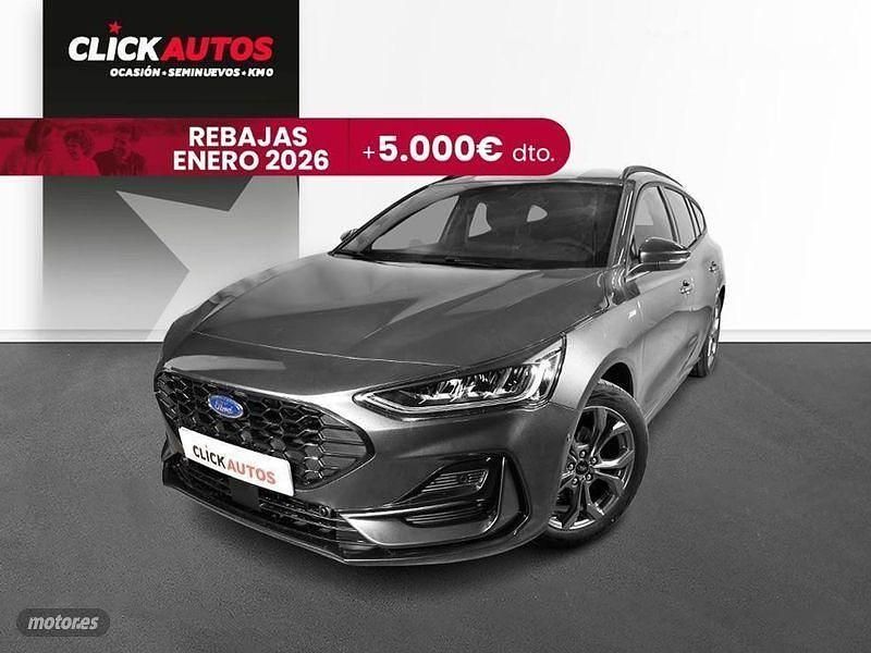 Gris Usado 2024 Ford Focus ST-Line Familiar | 22.350 € (Un poco caro) - Imagen 1/4