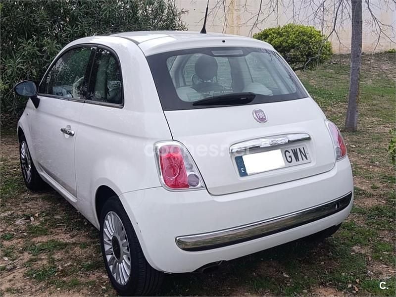 Usado Fiat 500 Lounge 69 CV (50 kW) 2010 Blanco Berlina