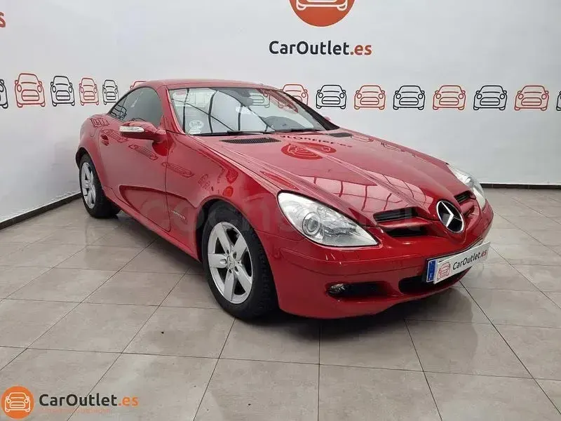 Usado Mercedes SLK200 163 CV (119 kW) 2005 Rojo Descapotable
