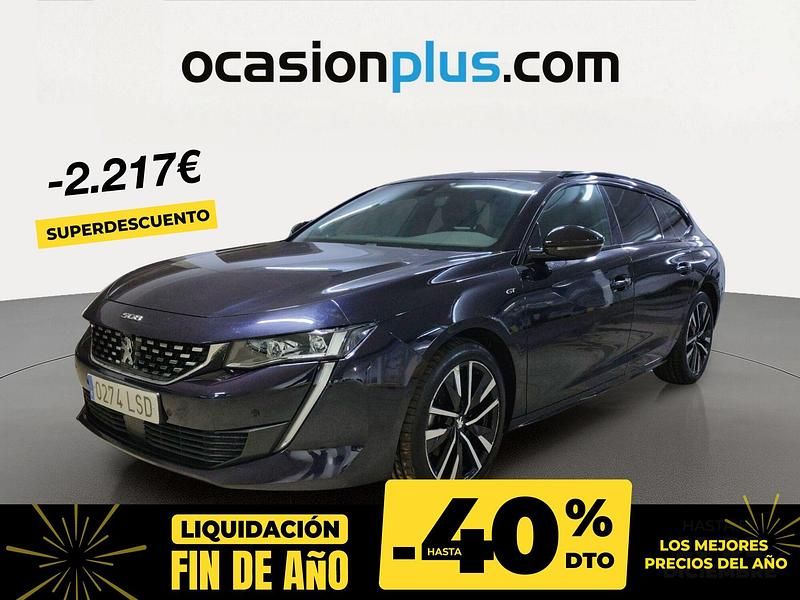 Azul Usado 2021 Peugeot 508 GT Familiar | 19.550 € (Precio justo) - Imagen 1/4