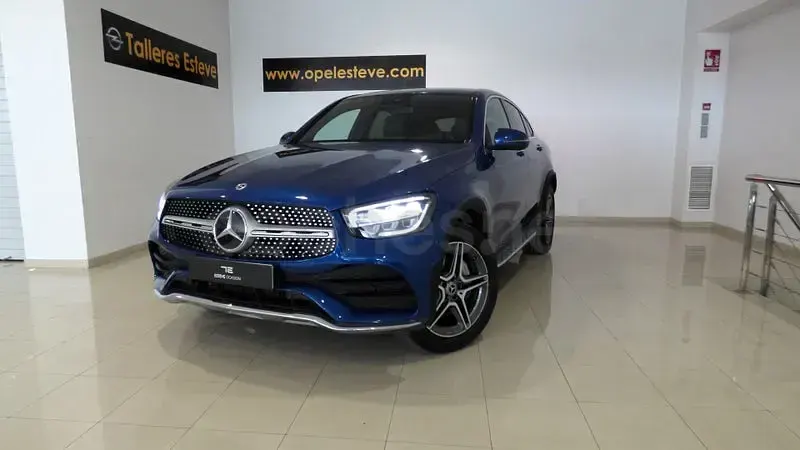 Usado Mercedes GLC300e 320 CV (235 kW) 2022 Azul SUV