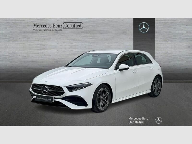 Blanco Usado 2024 Mercedes A200 AMG line Berlina | 33.990 € (Buen precio) - Imagen 1/4