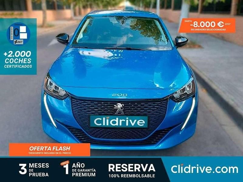 Usado Peugeot e-208 Active 100 kW (136 CV) 2023 Azul Utilitario