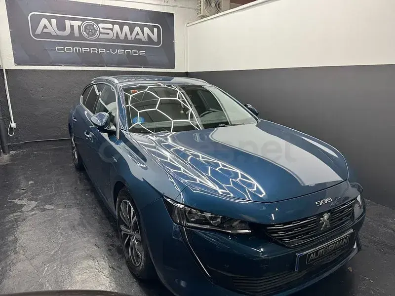 Usado Peugeot 508 Allure 225 CV (165 kW) 2021 Azul Familiar