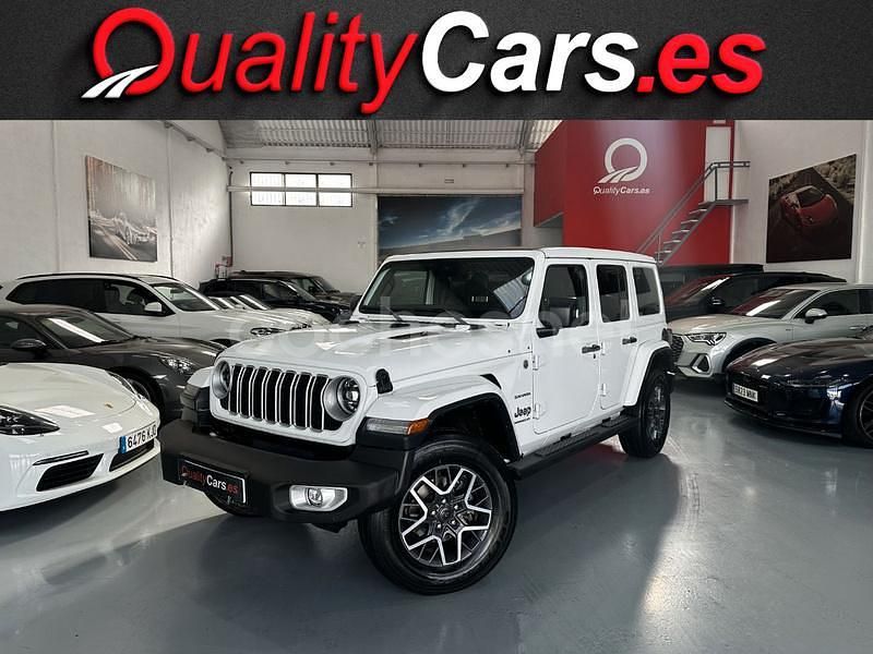 Blanco Usado 2024 Jeep Wrangler Sahara SUV | 59.900 € (Precio justo) - Imagen 1/4