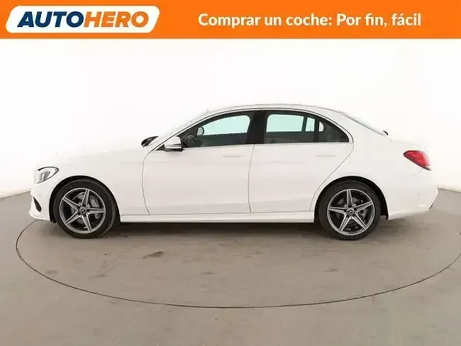 Usado Mercedes C220 AMG line 170 CV (125 kW) 2017 Blanco Berlina