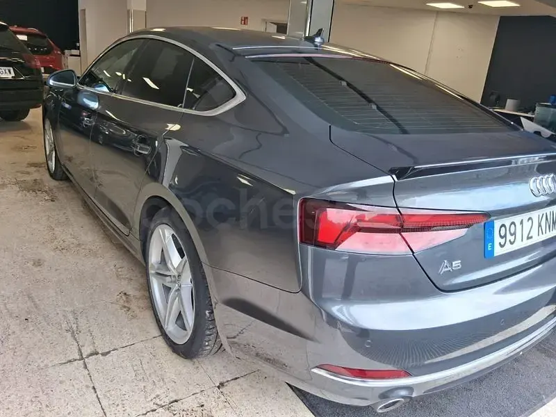 Usado Audi A5 Sportback S-Line 150 CV (110 kW) 2018 Gris / plata Utilitario