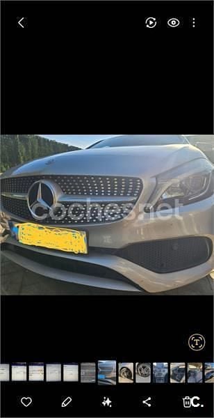 Usado Mercedes A200 AMG line 136 CV (100 kW) 2017 Gris / plata Berlina
