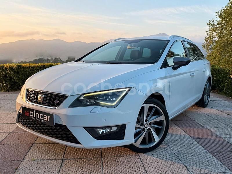 Blanco Usado 2015 Seat Leon FR Familiar | 14.990 € (Precio justo) - Imagen 1/4