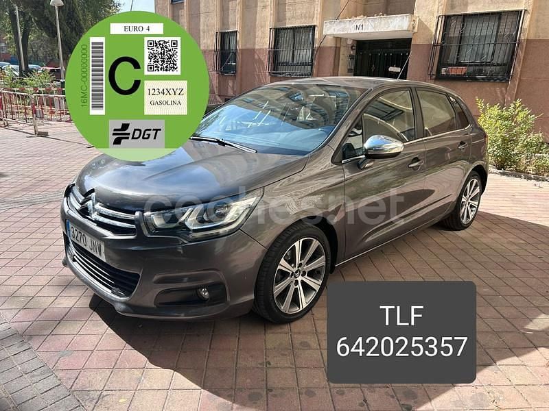 Gris / plata Usado 2016 Citroën C4 PureTech Berlina | 4490 € (Super precio) - Imagen 1/4