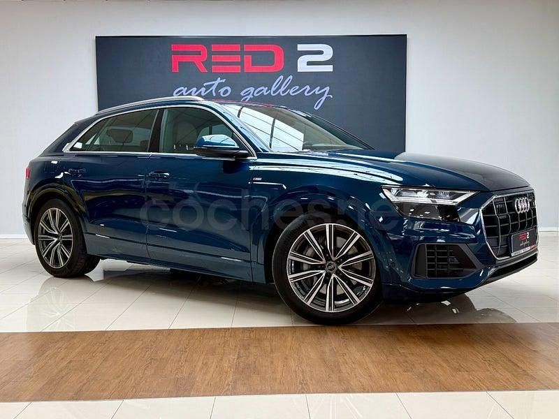 Usado Audi Q8 S-Line 381 CV (280 kW) 2021 Azul SUV