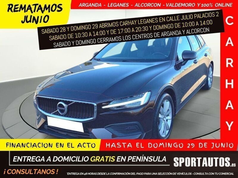 Marrón Usado 2018 Volvo V60 Momentum Familiar | 18.590 € (Precio justo) - Imagen 1/4