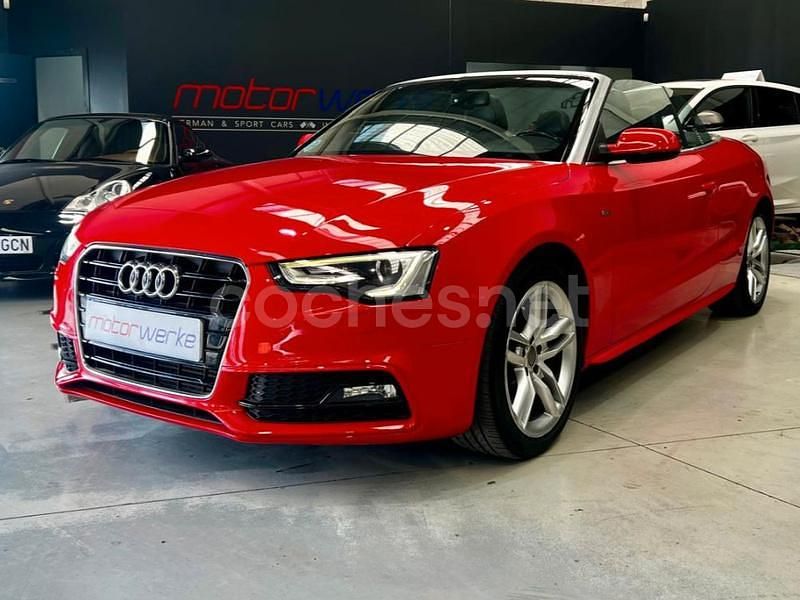 Rojo Usado 2014 Audi A5 Cabriolet S-Line Descapotable | 15.000 € (Precio justo) - Imagen 1/4