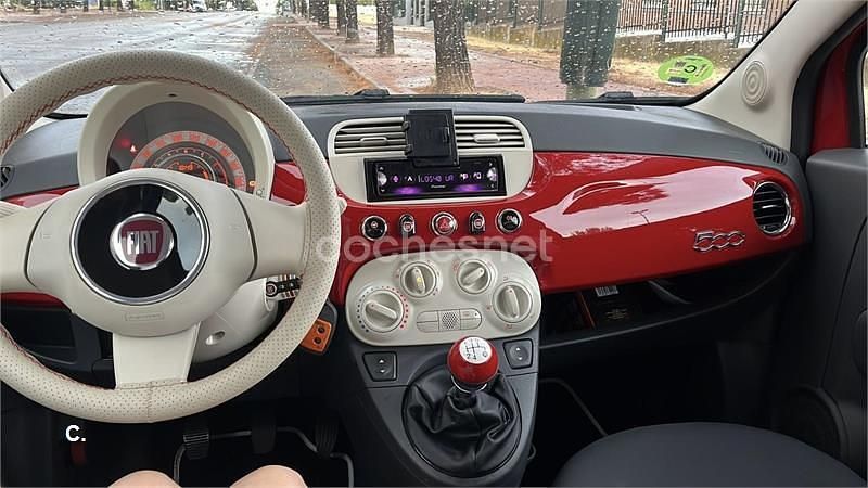 Usado Fiat 500 Lounge 69 CV (50 kW) 2014 Rojo Berlina