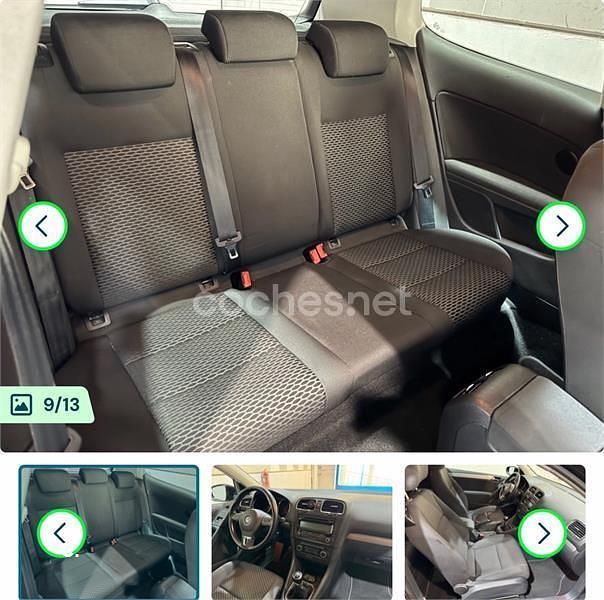 Usado VW Golf VI Advance 122 CV (89 kW) 2010 Negro Utilitario