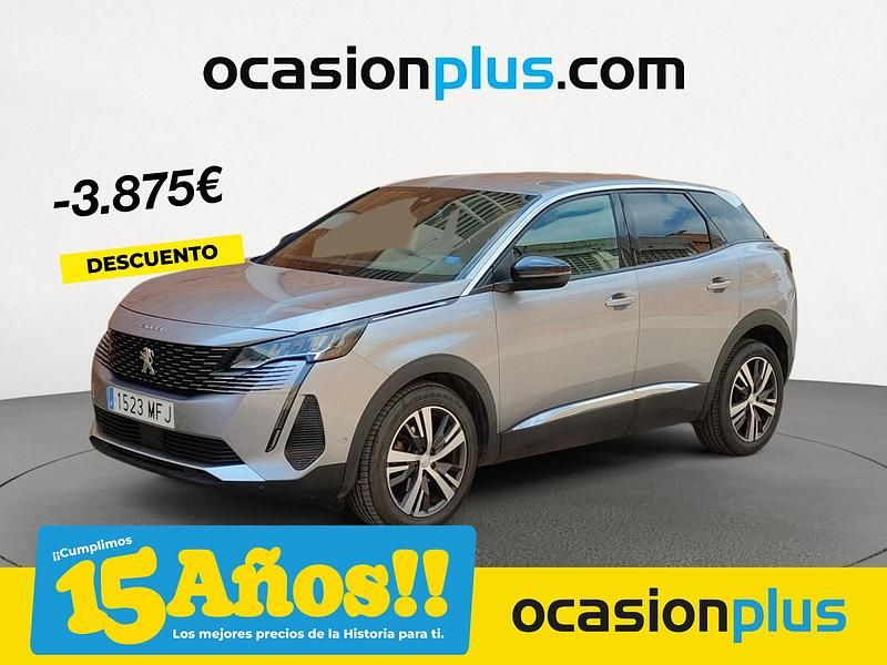 Gris Usado 2023 Peugeot 3008 Allure SUV | 18.590 € (Precio justo) - Imagen 1/4