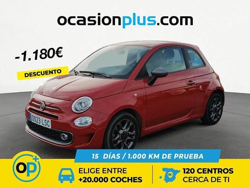 Rojo Usado 2021 Fiat 500 Sport Utilitario | 10.790 € (Precio justo) - Imagen 1/4