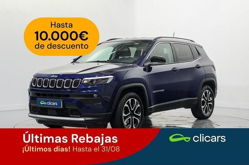 Azul Usado 2021 Jeep Compass Limited SUV | 21.490 € (Precio justo) - Imagen 1/4