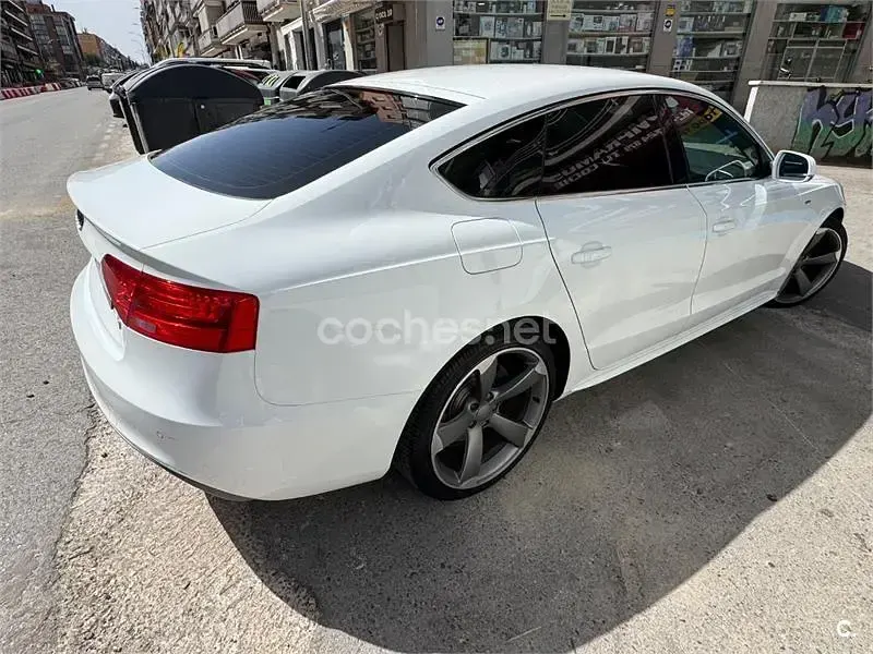 Usado Audi A5 Sportback S-Line 150 CV (110 kW) 2013 Blanco Utilitario