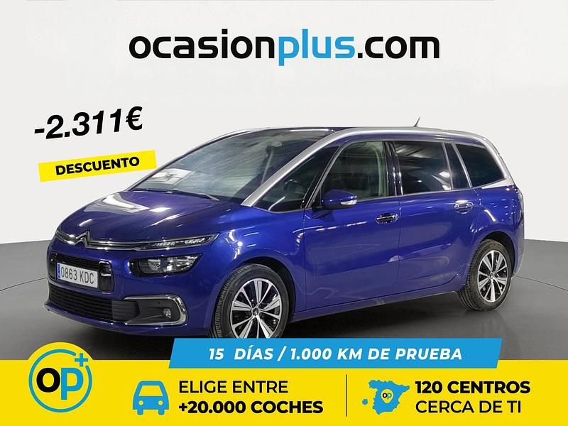 Usado Citroën C4 Shine 150 CV (110 kW) 2017 Azul Monovolumen