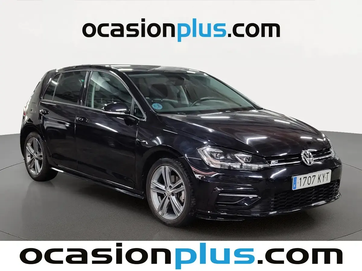 Usado VW Golf VII R-line 150 CV (110 kW) 2019 Negro Utilitario