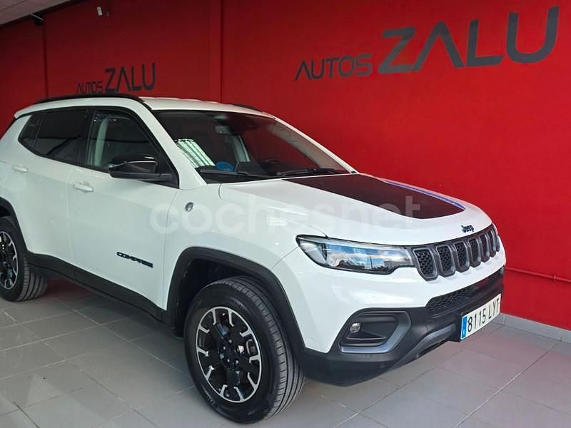 Blanco Usado 2022 Jeep Compass Trailhawk SUV | 20.999 € (Precio justo) - Imagen 1/4
