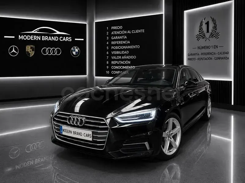 Usado Audi A5 Sportback Ambiente 190 CV (139 kW) 2018 Negro Utilitario