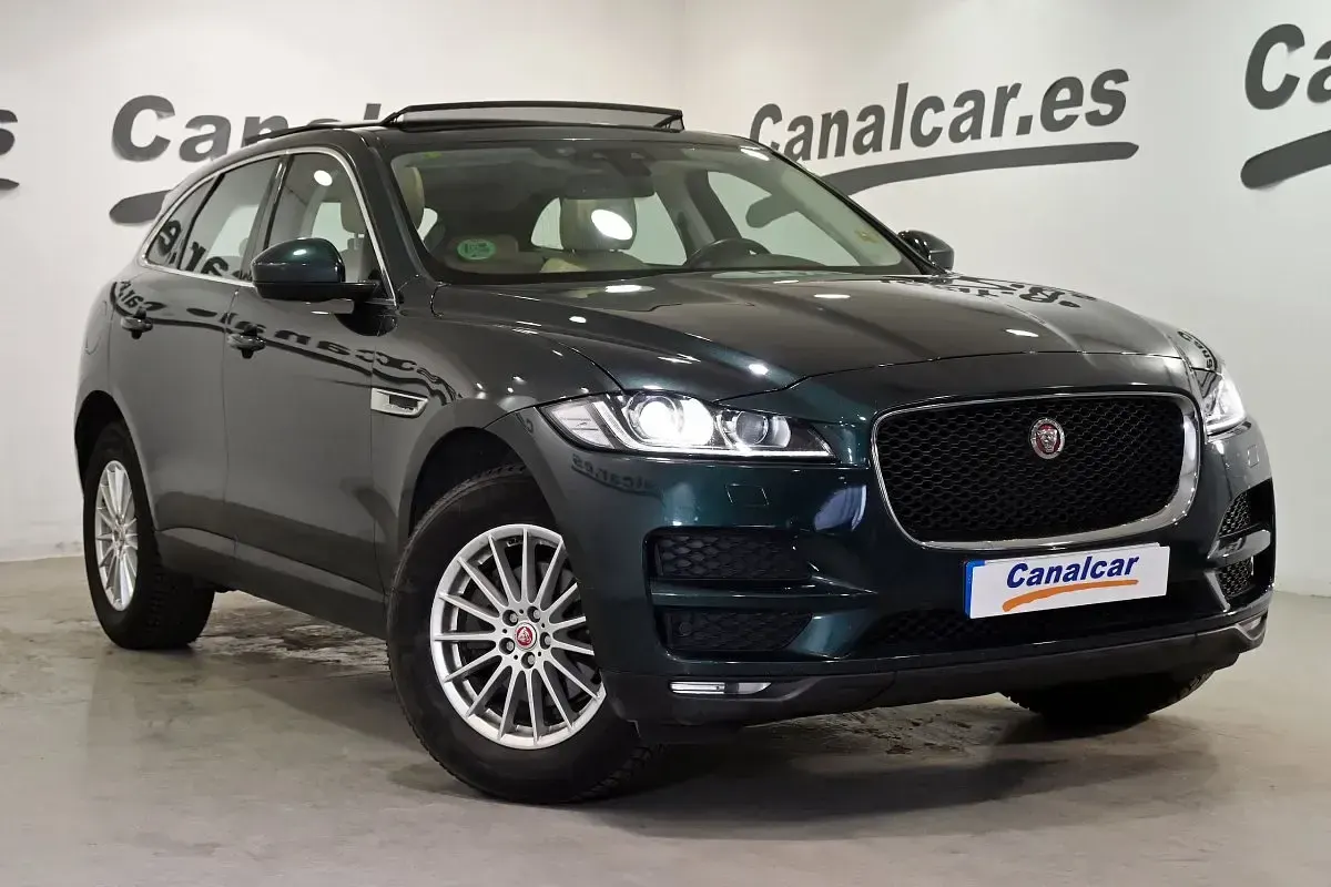 Usado Jaguar F-Pace Prestige 180 CV (132 kW) 2016 Verde SUV