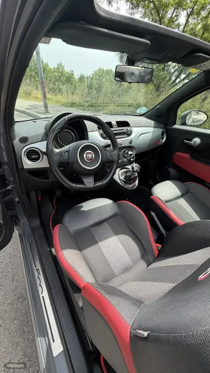 Usado Fiat 500S S 69 CV (50 kW) 2015 Gris Descapotable