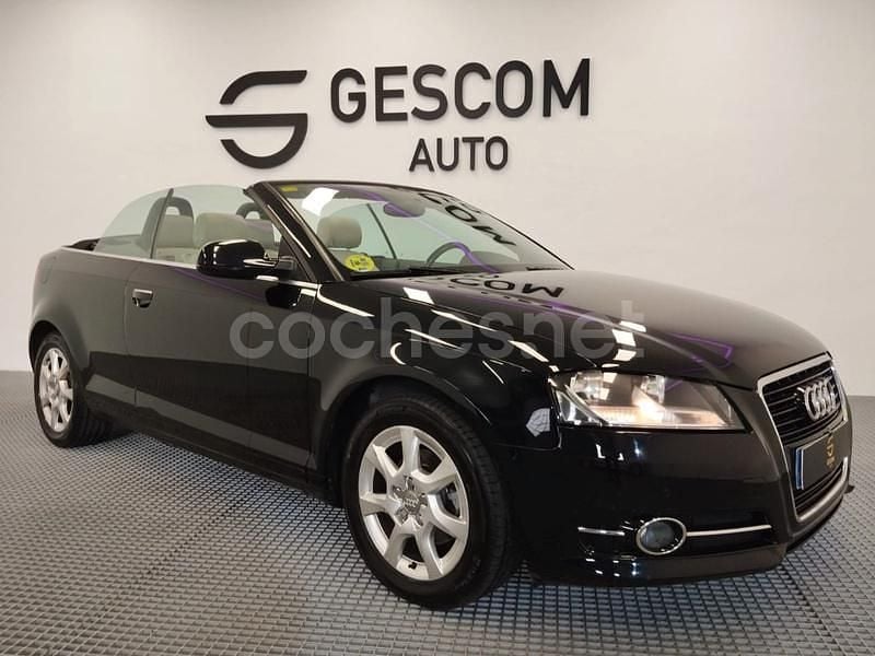 Negro Usado 2011 Audi A3 Cabriolet Ambition Descapotable | 10.900 € (Un poco caro) - Imagen 1/4