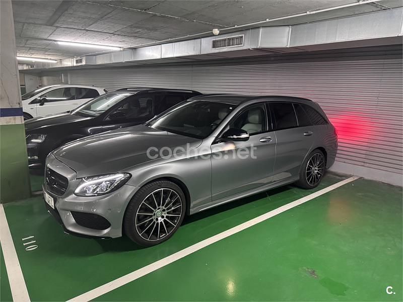 Usado Mercedes C400 AMG line 333 CV (244 kW) 2015 Gris / plata Familiar