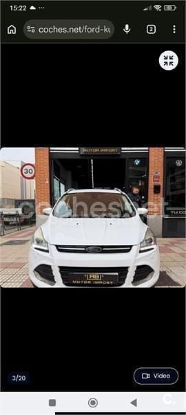 Usado Ford Kuga Titanium 140 CV (102 kW) 2013 Blanco SUV