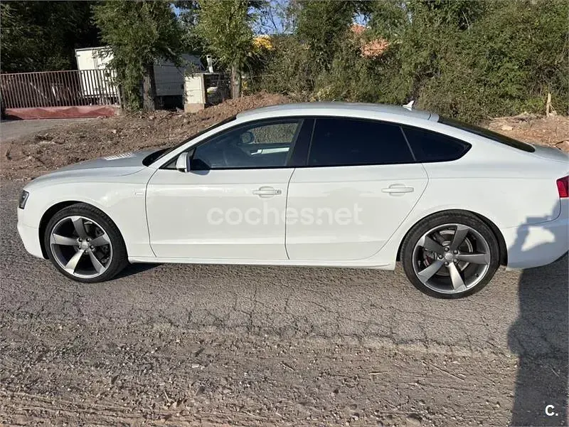 Usado Audi A5 Sportback S-Line 177 CV (130 kW) 2014 Blanco Utilitario