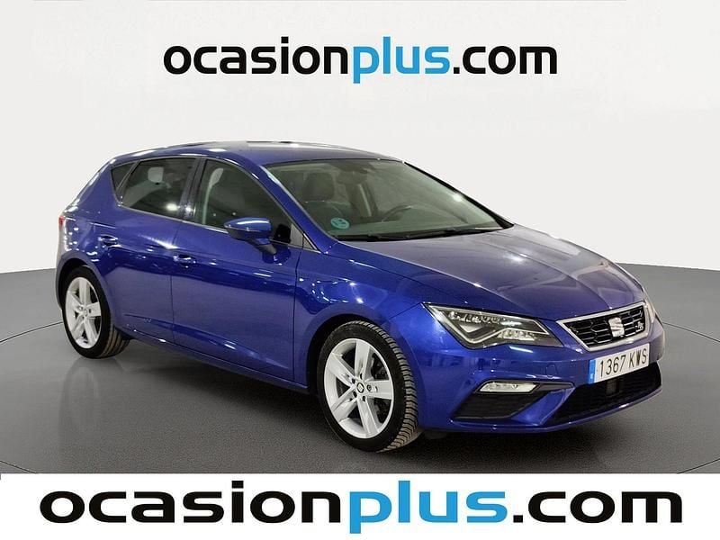 Usado Seat Leon FR 150 CV (110 kW) 2019 Azul Utilitario