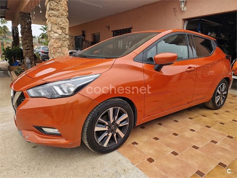 Usado Nissan Micra 90 CV (66 kW) 2018 Naranja Utilitario