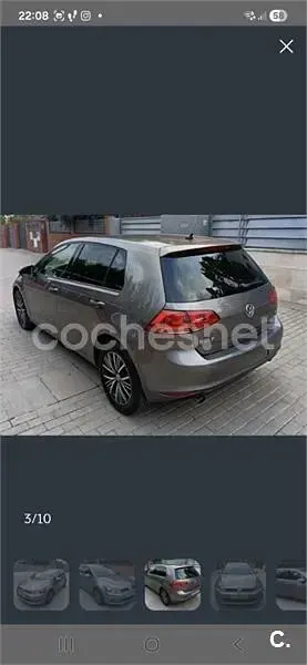 Usado VW Golf VII Edition 110 CV (80 kW) 2016 Gris / plata Berlina
