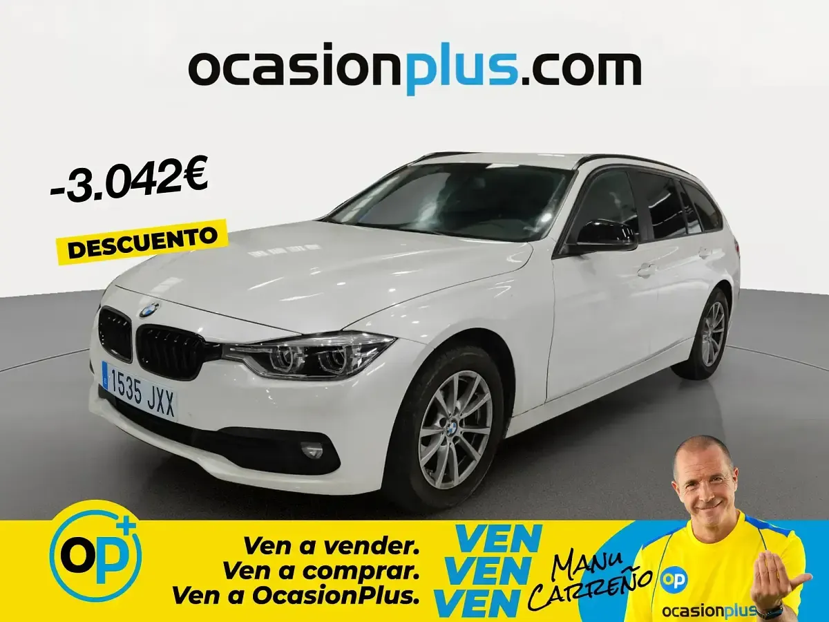 Usado BMW 318 150 CV (110 kW) 2017 Blanco Familiar