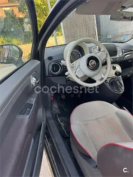 Usado Fiat 500 69 CV (50 kW) 2017 Negro Berlina