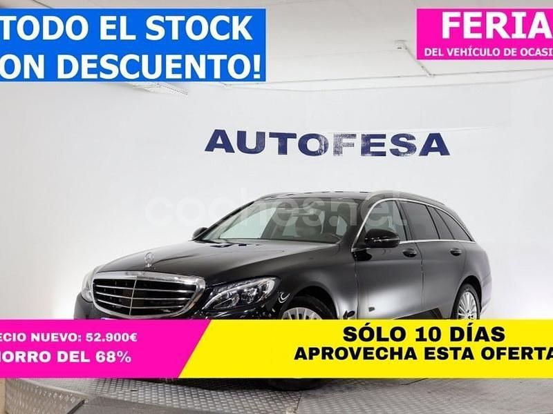 Negro Usado 2016 Mercedes C220 Familiar | 17.450 € (Super precio) - Imagen 1/4